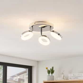 ELC Tioklia stropné LED svietidlo chróm, 3-pl. - Image 2