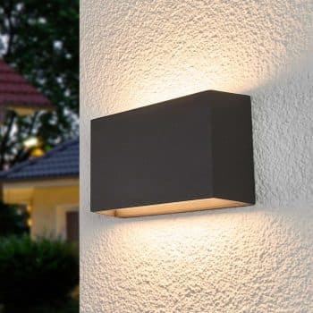 Vonkajšie nástenné LED svetlo Selma hranaté 20 cm
