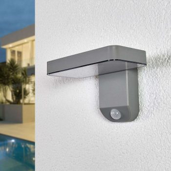 Solárna LED lampa Maik, snímač, montáž na stenu - Image 2