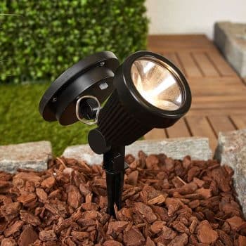 Solárne LED svetlo s hrotom do zeme Eddie, čierne
