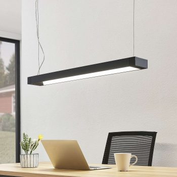 Arcchio Cuna závesné LED svietidlo, čierne, 92 cm