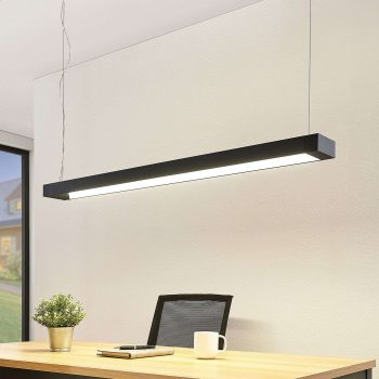 Arcchio Cuna závesné LED svietidlo, čierne, 122 cm