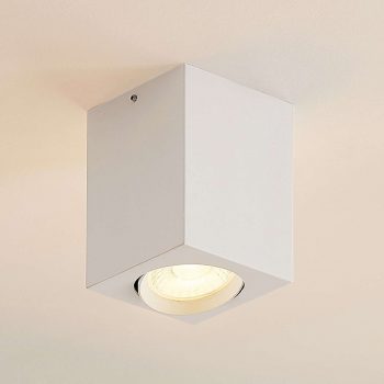 Arcchio Basir stropné LED svietidlo v bielej farbe