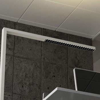 Biela stojaca LED lampa Jolinda stmievateľná