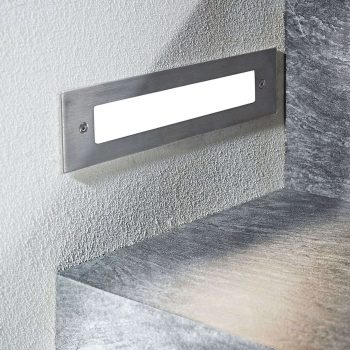 Zapustené nástenné LED svietidlo Roni oceľ 27 cm