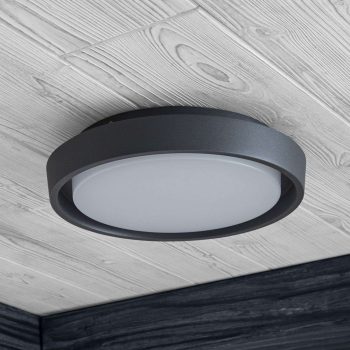 Vonkajšie stropné LED svietidlo Birta okrúhle 27cm - Image 2