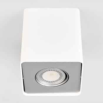 GU10-LED-Downlight Giliano, 1pl., hranaté, biele - Image 2
