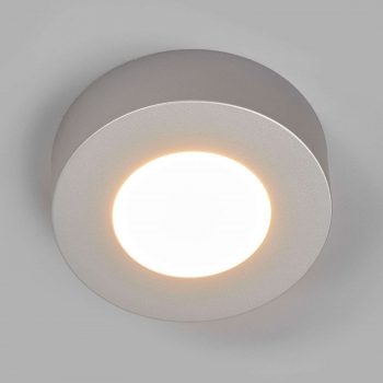 Stropné LED Marlo striebro okrúhle 12,8 cm