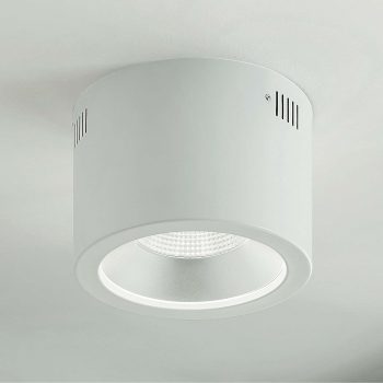 Arcchio Liddy LED Downlight, biele, Ø 23,2 cm
