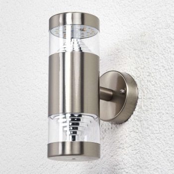 2-plameňové vonkajšie nástenné LED svetlo Lanea - Image 2