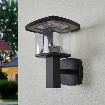 Vonkajšie nástenné LED svietidlo Askan z ocele - Image 2