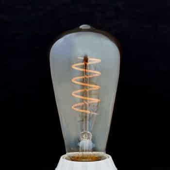 E27 LED Rustika Curved Line 4W 2200K jantár - Image 2
