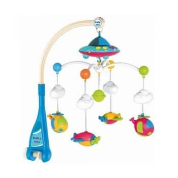 Baby Mix kolotoč s projektorom a ovládačom blue modrá