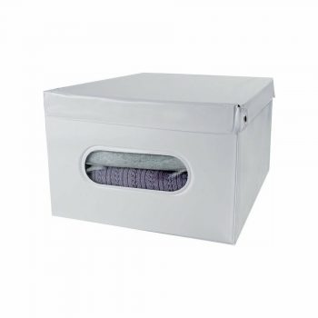 Compactor Skladacia úložná krabica s vekom SMART, biela