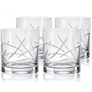 Crystalex CXBR082 4-dielna sada pohárov na whisky, 280 ml