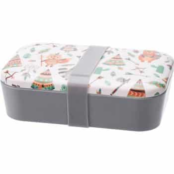 Desiatový box Indian, 19 x 13 x 5,5 cm, biela