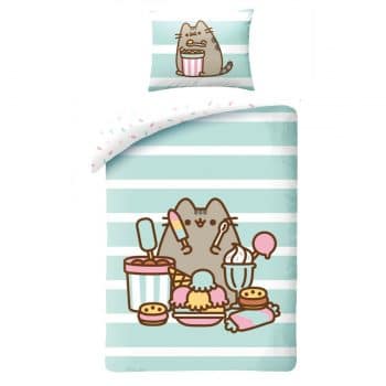 Halantex Detské bavlnené obliečky Pusheen, 140 x 200 cm, 70 x 90 cm