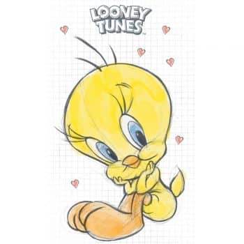 Carbotex Detský uterák Tweety Biely, 30 x 50 cm