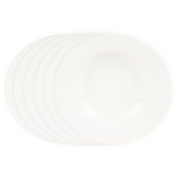 Mäser Sada hlbokých tanierov Clasico 21,5 cm, 6 ks, biela