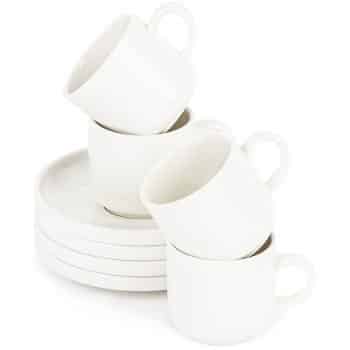 Mäser Sada porcelánových šálok s podšálkami VADA, 100 ml, 4 ks