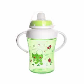 Orion Detský hrnček s pítkom ANIMAL 300 ml, zelená