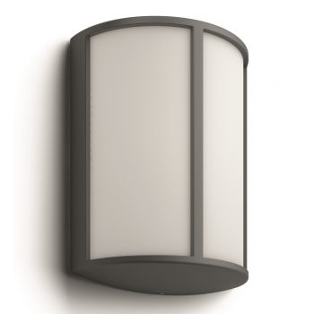 Philips 16464/93/16 Stock Vonkajšie nástenné LED svietidlo 24,5 cm, antracit