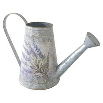 Plechová kanvička Lavender, 16 x 22 cm