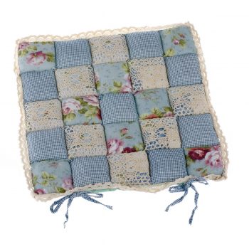 Dakls Sedák Patchwork svetlomodrá, 40 x 40 cm
