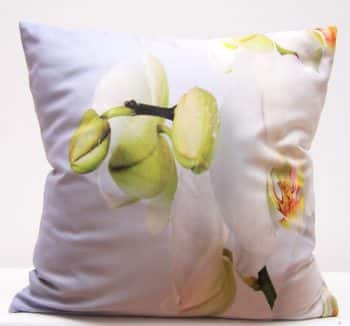 Biele obliečky na vankúš s motívom bielej orchidey 40 x 40cm 3160-124161