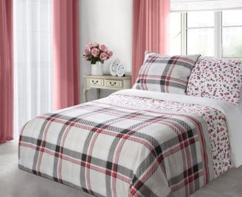 Biele posteľné obliečky 200 x 220 3 časti: 1ks 200x220 + 2ks 70 cmx80 Biela 70x80cm 7065-42608