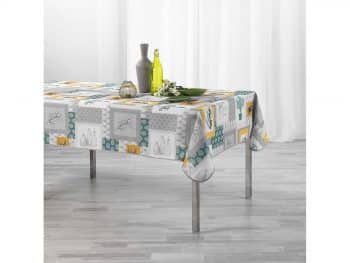 Biely vzorovaný obrus na stôl 150 x 240 cm 39425 Biela