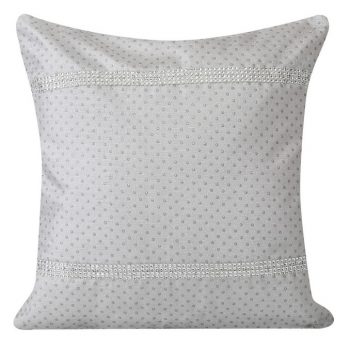 Bodkovaná sivá obliečka na vankúš 40x40 cm Sivá 8956-104903