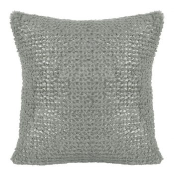 Chlpatá moderná obliečka na vankúš v šedej farbe 40x40 cm 23646-142946