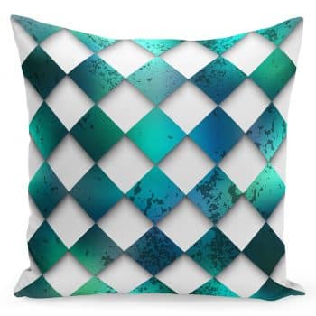 Dekoračná obliečka na vankúše s bielo zeleným vzorom 40x40 cm Biela 11908-104805