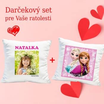 Detská darčeková sada vankúšov pre dievčatá 40 x 40 cm 14194