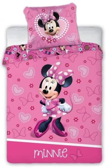 Detské posteľné obliečky Minnie 2ks: 100 cmx135 + obliečka 40x60 40x60 cm 28096-154039