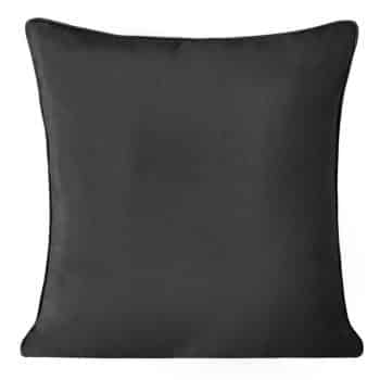 Elegantná čierna dekoratívna obliečka na vankúš 50x50 cm Čierna 32027-162037