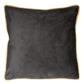 Elegantná čierna zamatová obliečka na vankúš 45x45 cm Čierna 34803-166913