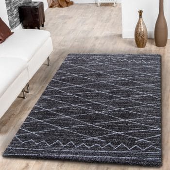 Elegantný škandinávsky koberec tmavo hnedej farby 14907-114002