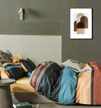 Farebné bavlnené posteľné obliečky 4 časti: 1ks 200x220 + 2ks 70 cmx80 + plachta Modrá 70 x 80 cm 36938-176556