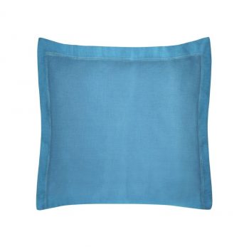 Jednofarebná modrá bavlnená obliečka na vankúš 40x40 cm Modrá 39037-183069