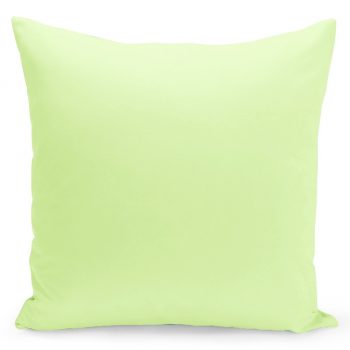 Jednofarebná obliečka v svetlo zelenej farbe 40 x 40 cm 22591-140142