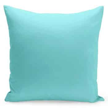 Jednofarebná obliečka v tyrkysovej farbe 40 x 40 cm 22973-141220