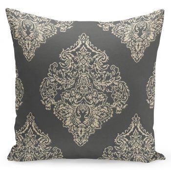 Krásna obliečka na vankúš v sivom štýle so vzorom 50x60 cm 22369-139578