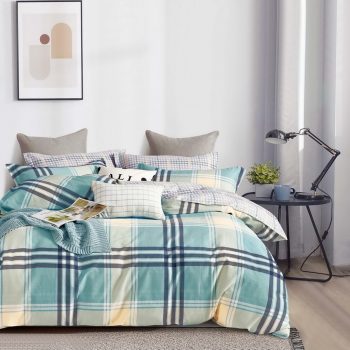 Krásne zelené pohodlné posteľné obliečky 3 časti: 1ks 200x220 + 2ks 70 cmx80 Zelená 70x80 cm 38514-183294