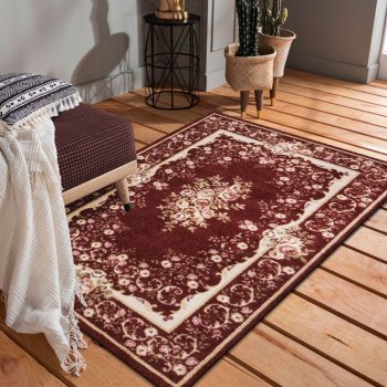 Krásny rustikálný červený koberec 40986-187450
