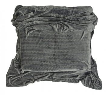 Kvalitné deky tmavo sivej farby 10467-28782