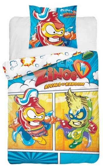 Kvalitné farebné detské posteľné obliečky ZINGS 2 časti: 1ks 160 cmx200 + 1ks 70 cmx80 70x90 cm 34121-165568