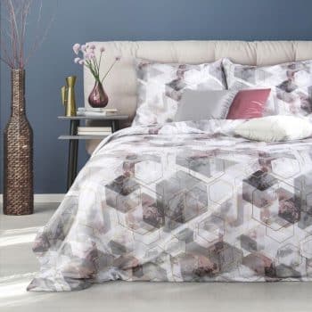 Kvalitné saténové posteľné obliečky sivej farby 3 časti: 1ks 200x220 + 2ks 70 cmx80 Sivá 70x80 cm 27942-153834
