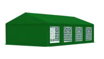 Zelený párty stan s oknami a dverami na zips 6m x 12m 21254-136165